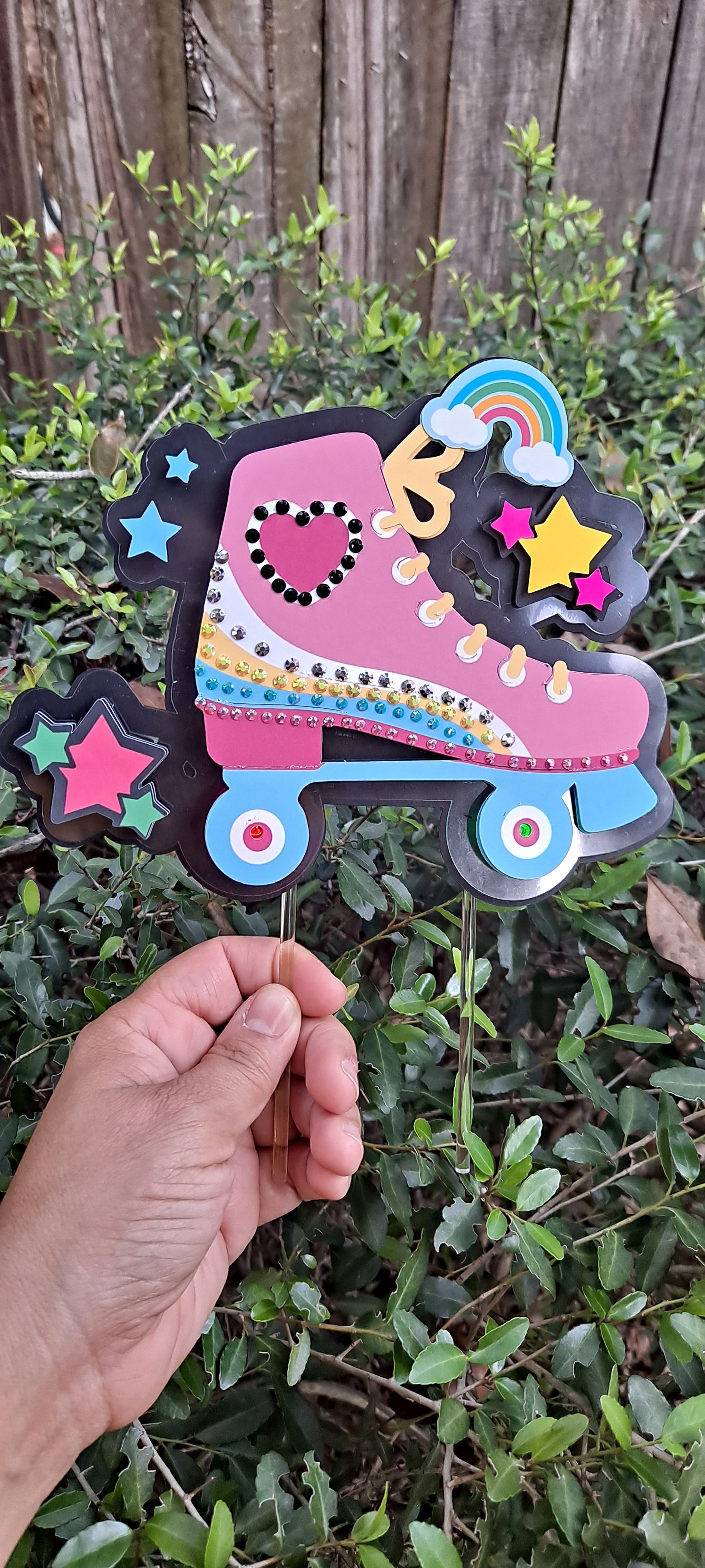 Roller Skate Cake Topper