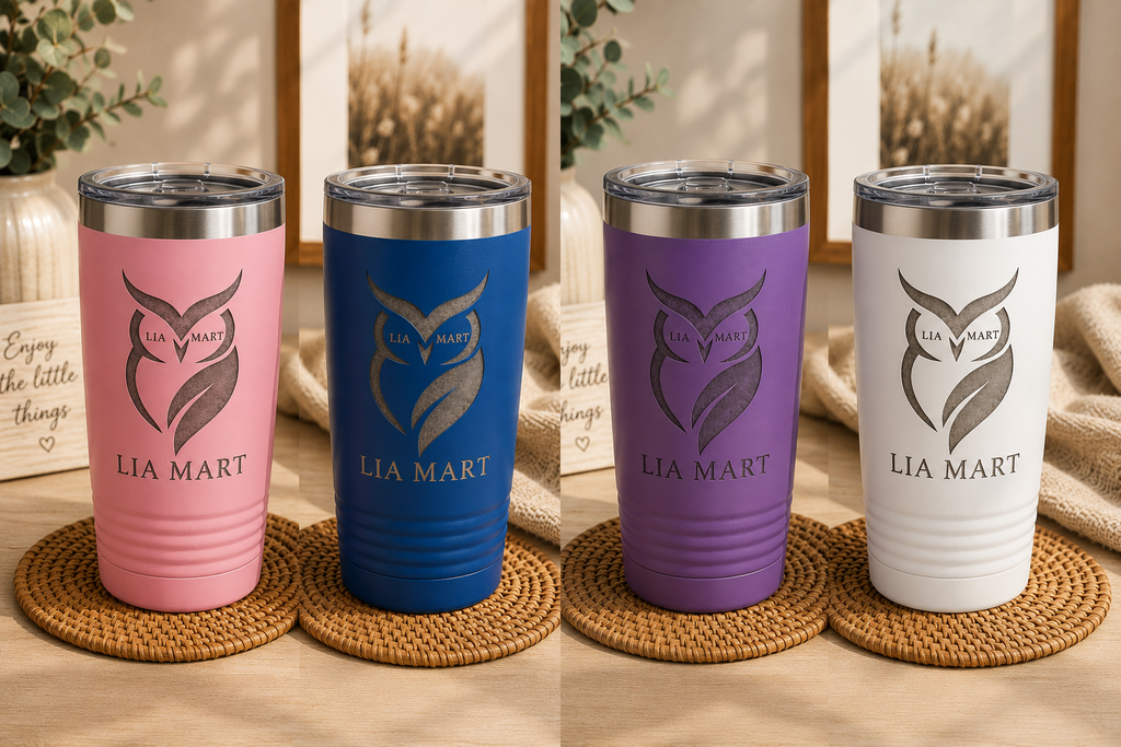 Personalized Engraved Tumbler | Custom Name Tumbler | Laser Engraved Stainless Steel Cup