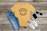 smiley face, boho, boho t-shirt.